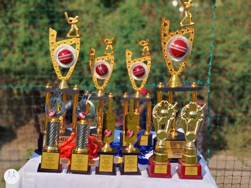 Award ceremony with trophy presentation